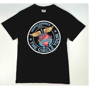 Bon Jovi The Circle Tour T Shirt Mens Small Black Graphic Band Tee